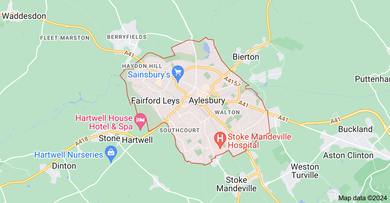 Locksmith Aylesbury Map
